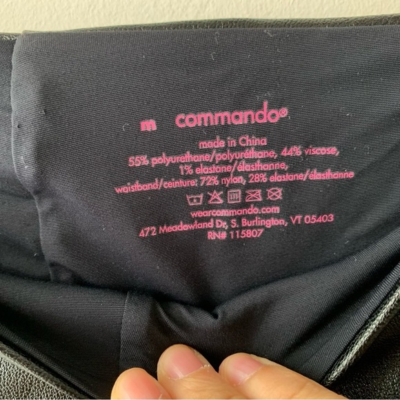 Commando‎ Faux Leather leggings Sz M - Picture 8 of 8